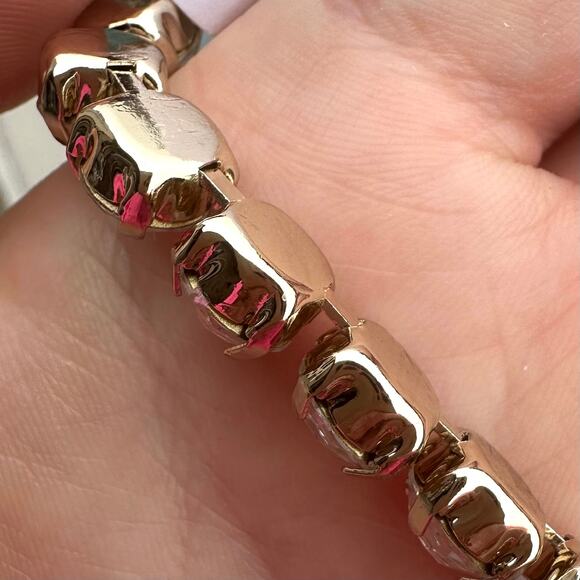 NWT JCrew Factory Crystal & Pearl Statement Necklace Gold Plated - Picture 11 of 11